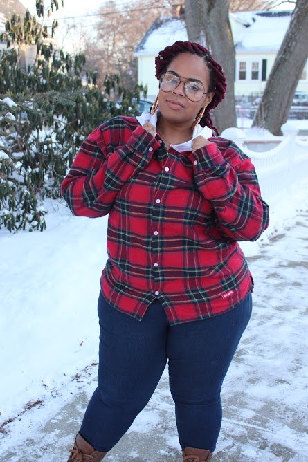 PLUS SIZE Flannel Shirt