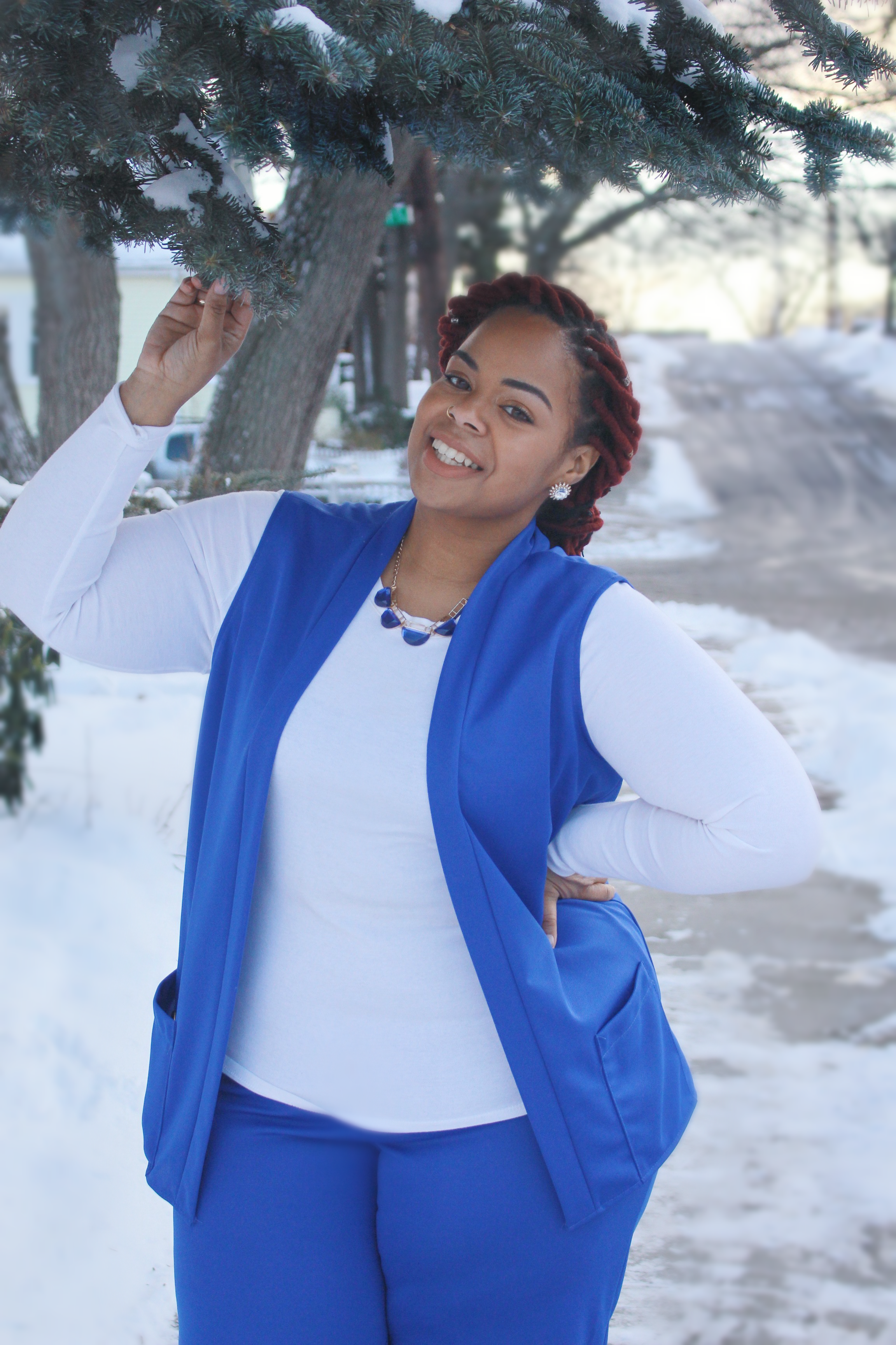 Royal Blue Pant Suit