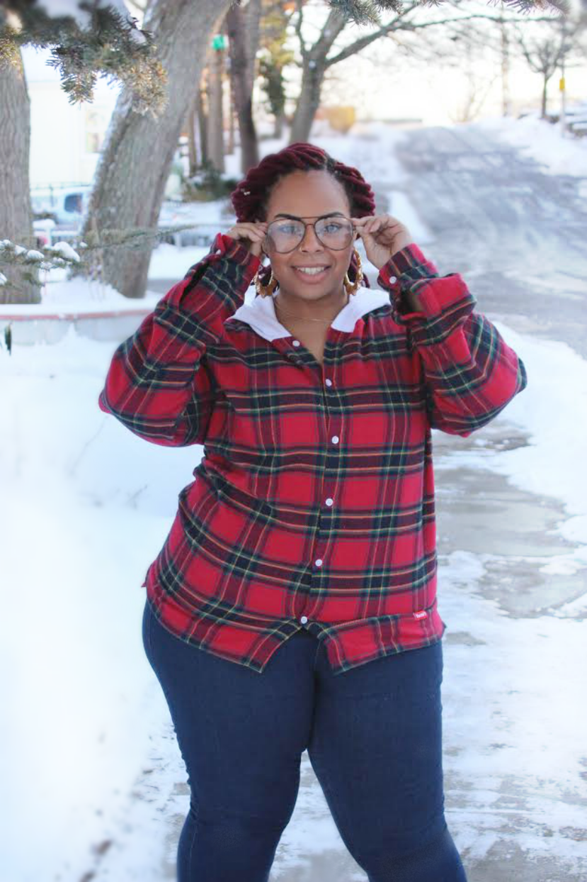 Plus Size Flannel Shirt