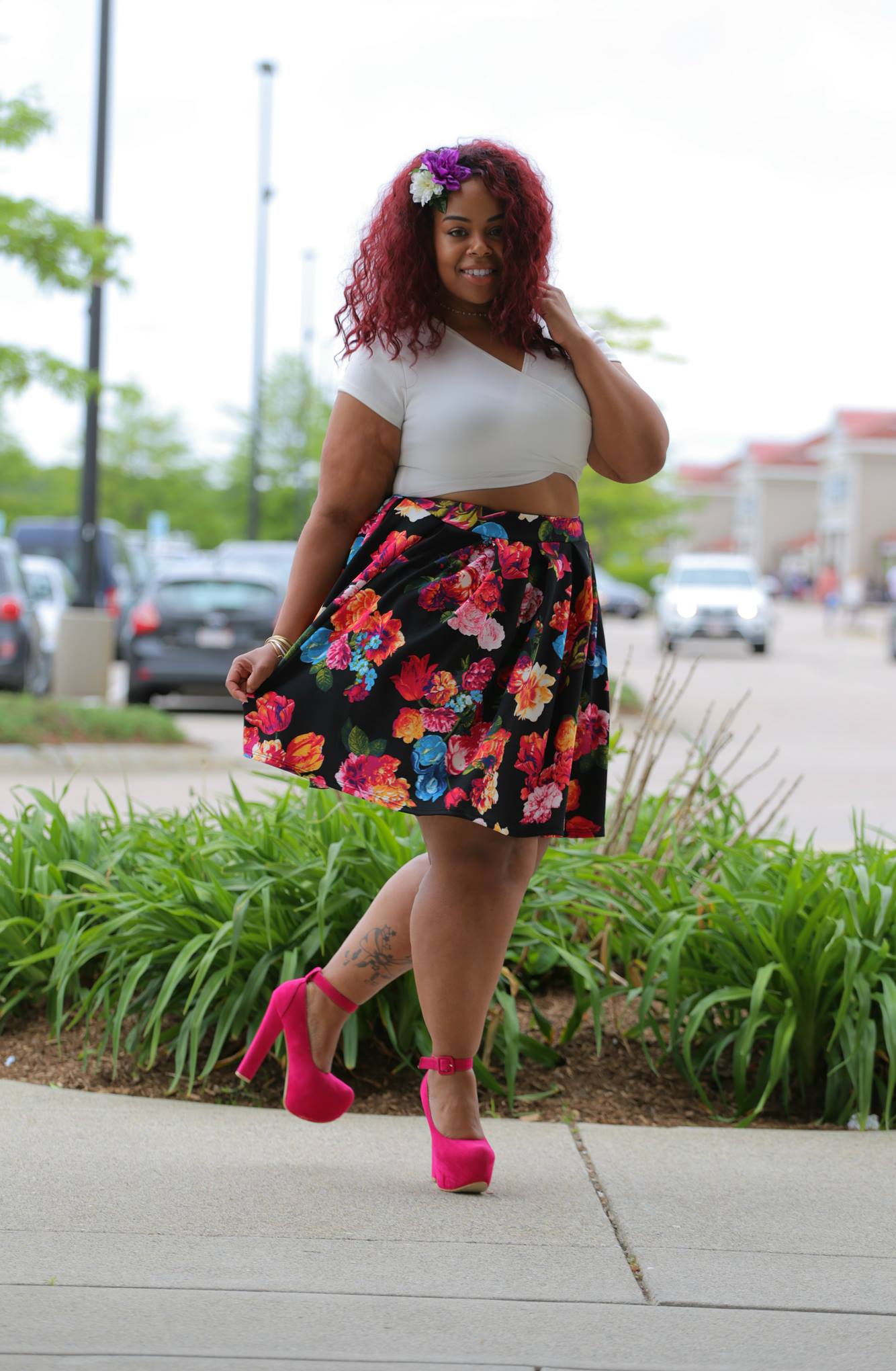 Floral skirt